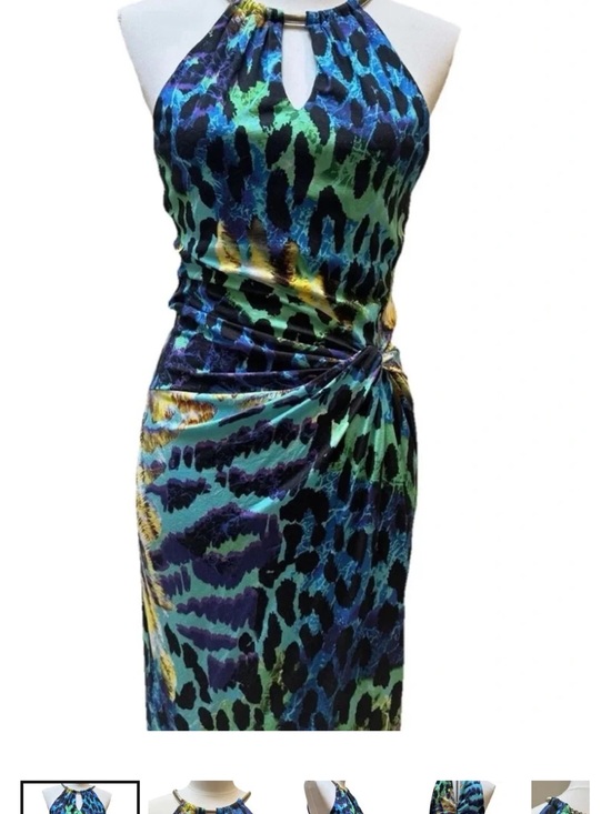 halter backless black dress Only Invites Black Satin Maxi Dress main image 1